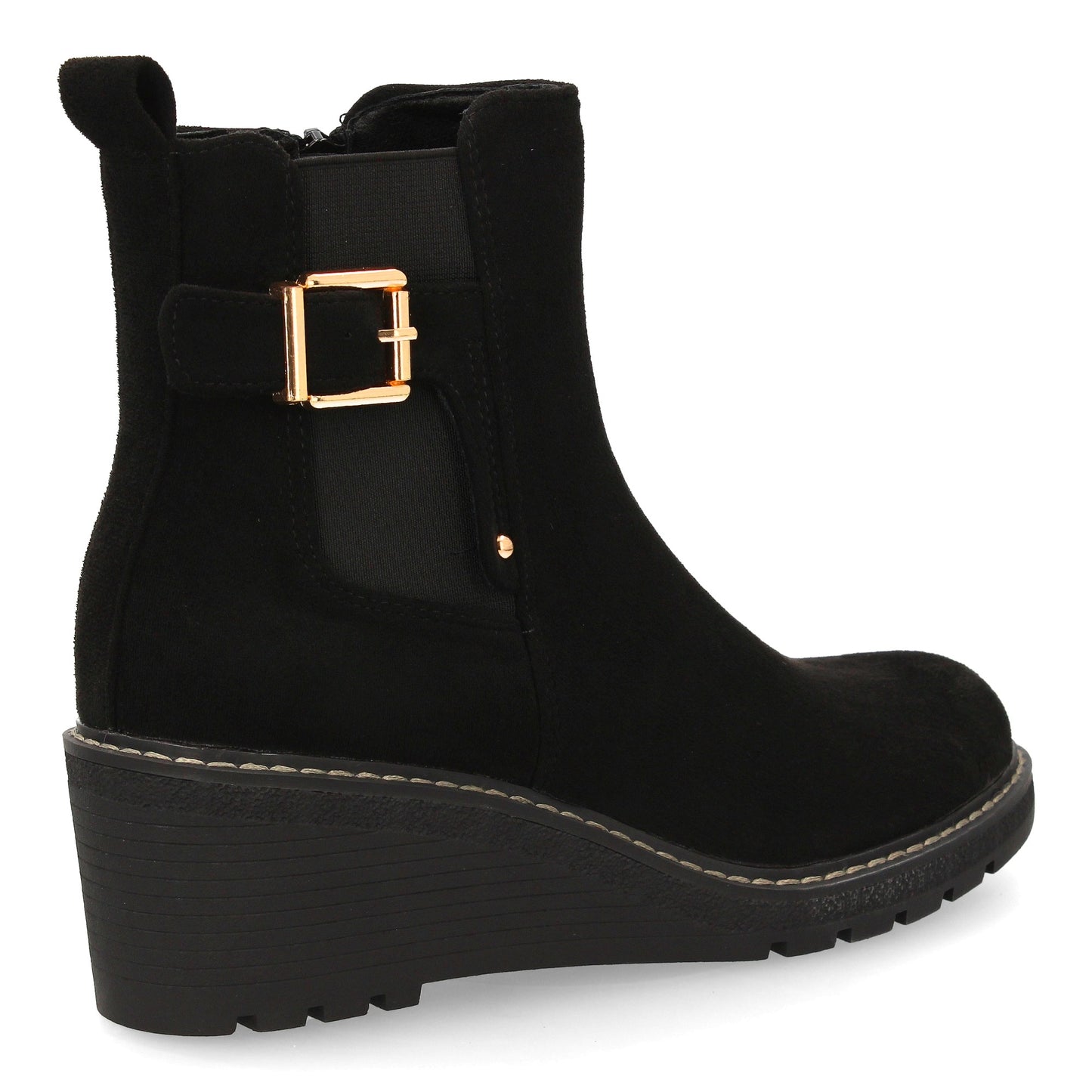 Bota de caña media con diseño sobrio y elegante cuña cómoda ideal para el d