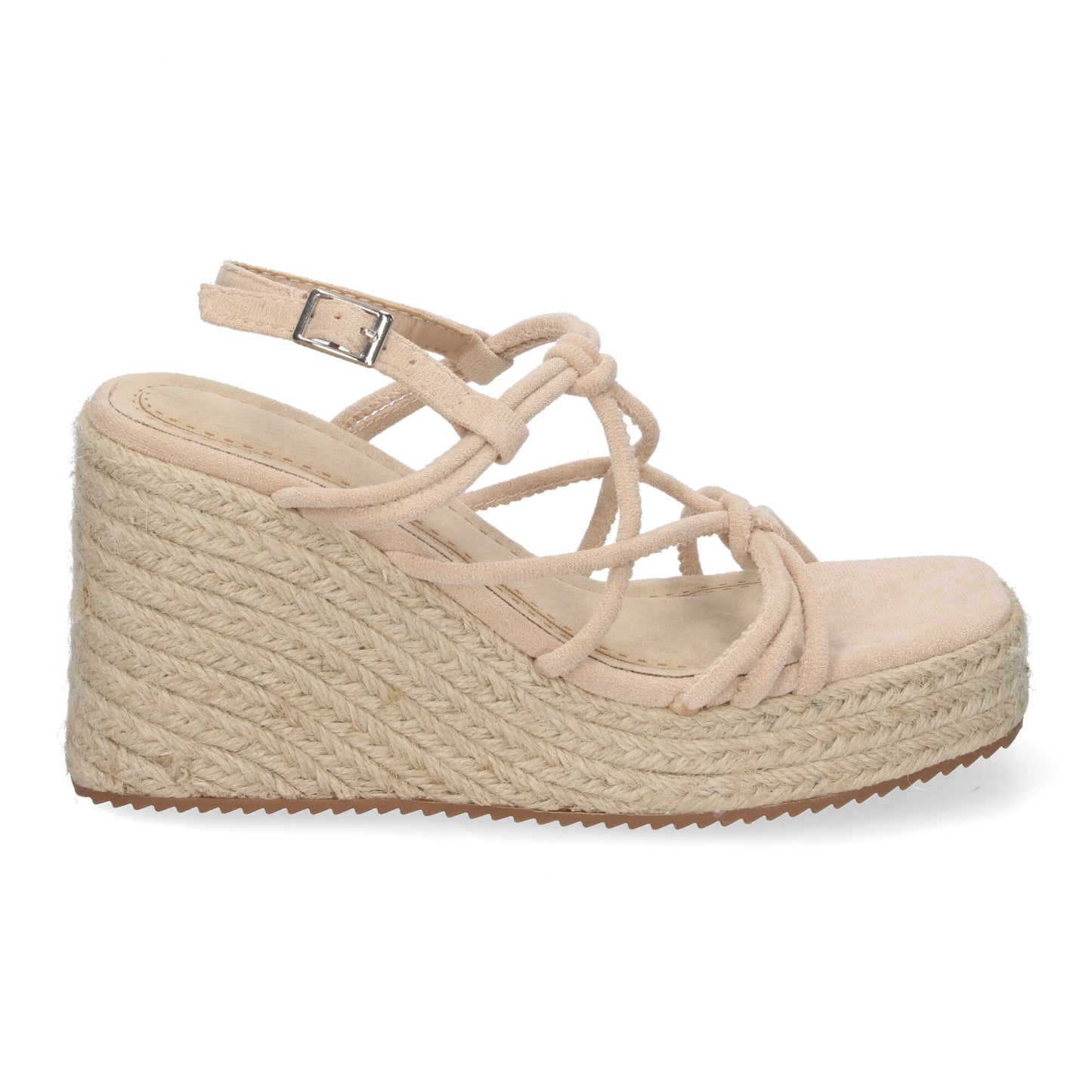 Sandalias de cuña de Yute  para Mujer con Adornos