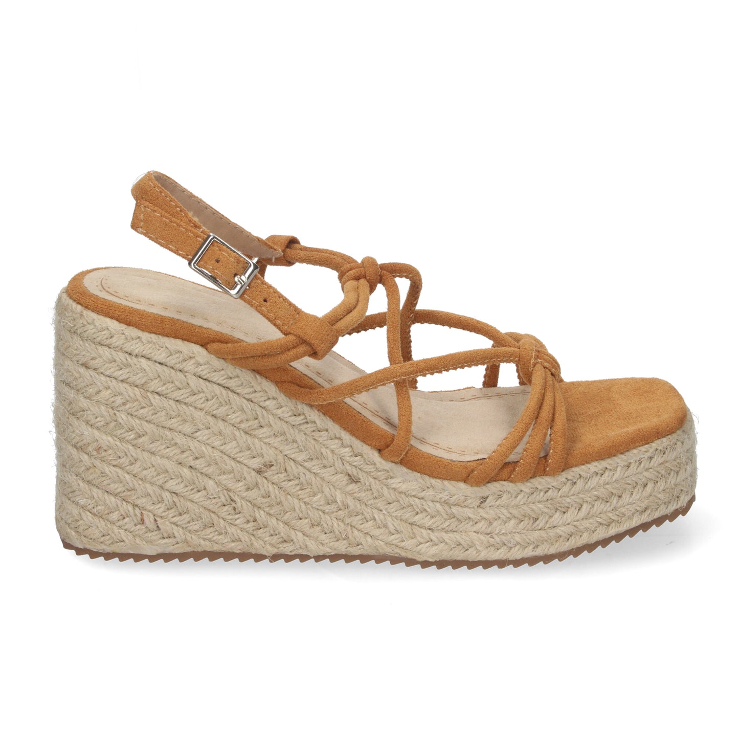 Sandalias de cuña de Yute  para Mujer con Adornos