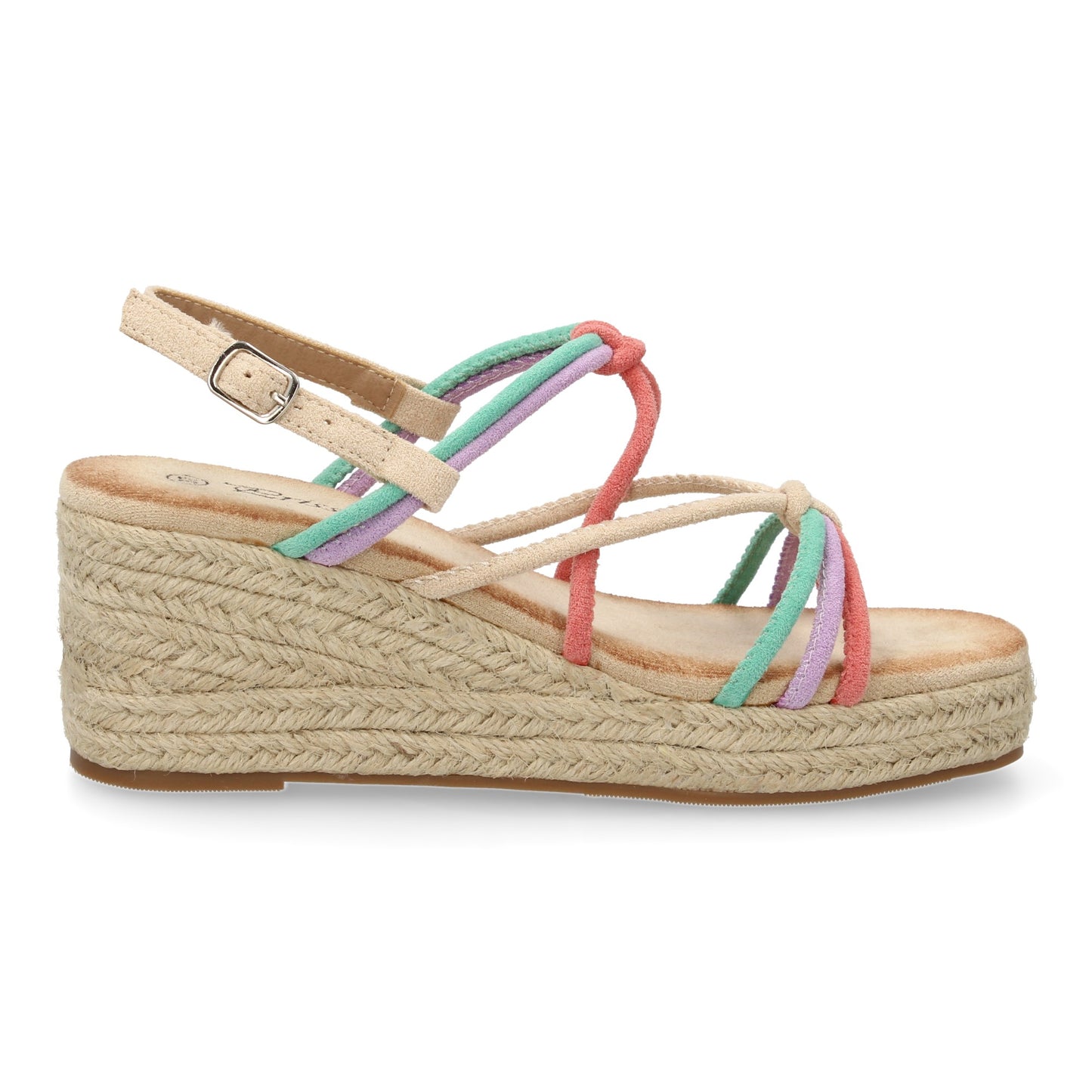 Sandalias de cuña de yute para mujer  comodas y elegantes di