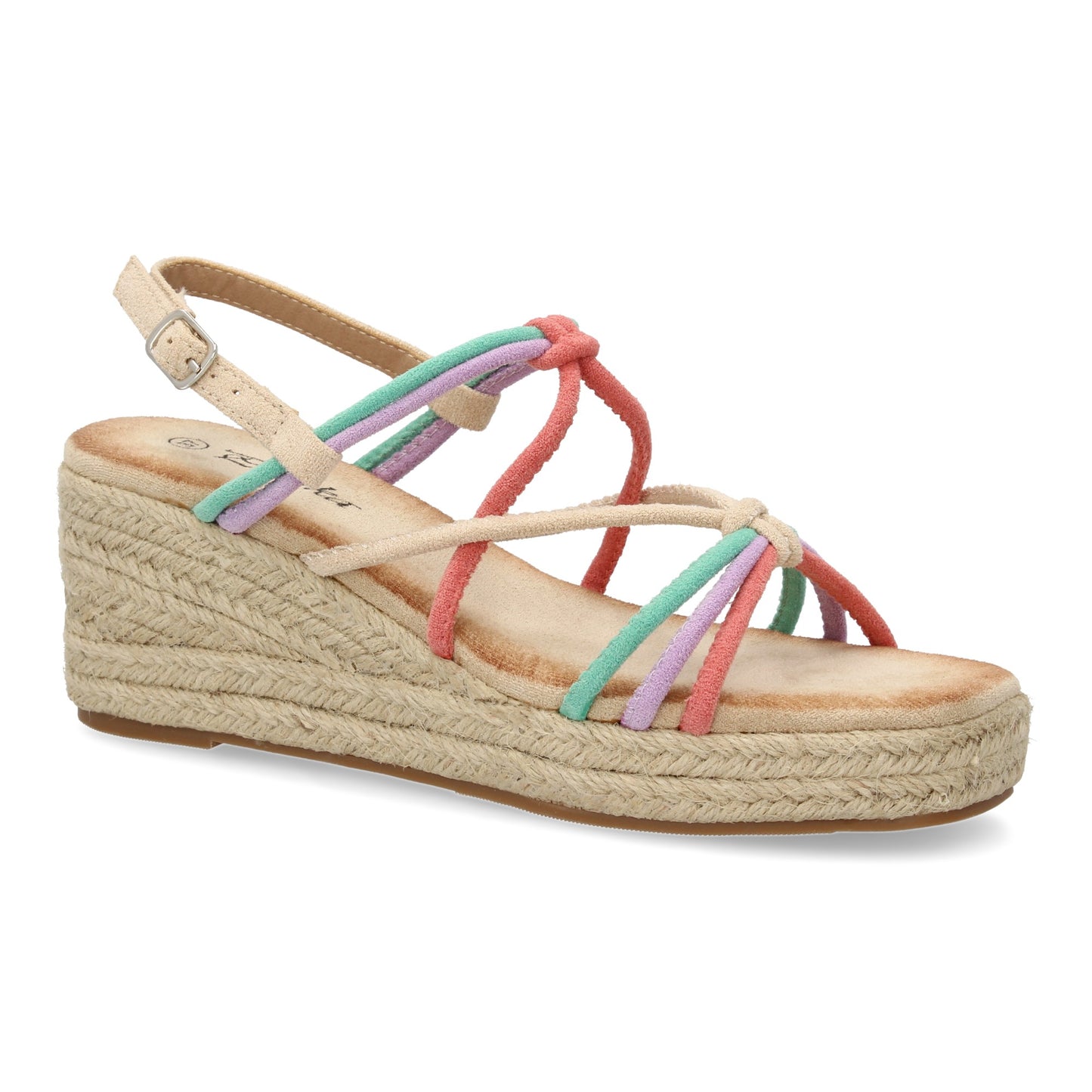 Sandalias de cuña de yute para mujer  comodas y elegantes di