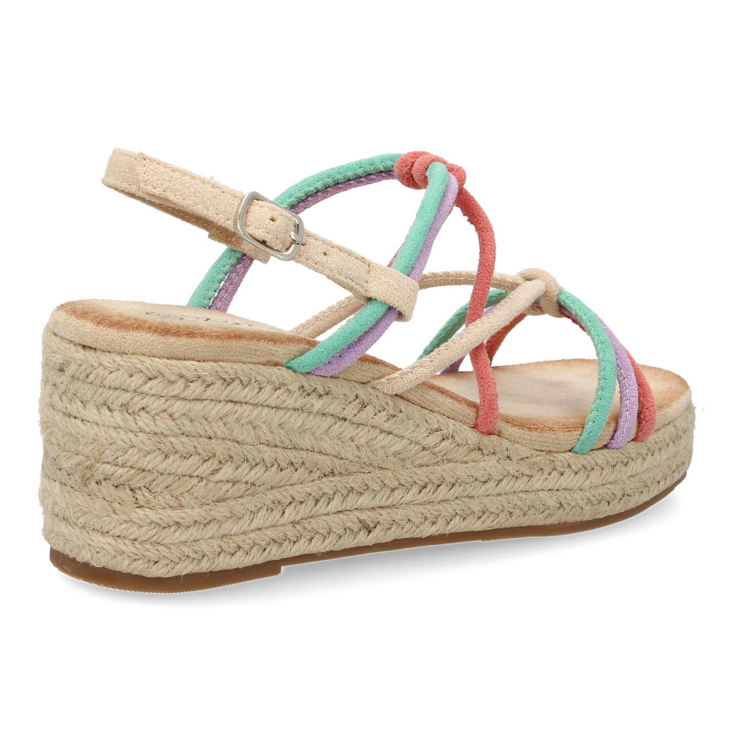 Sandalias de cuña de yute para mujer  comodas y elegantes di