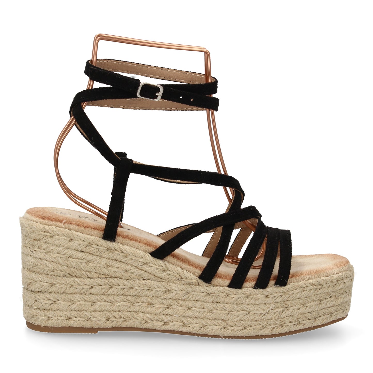 Sandalias de cuña de yute para mujer  diseño comodo y modern