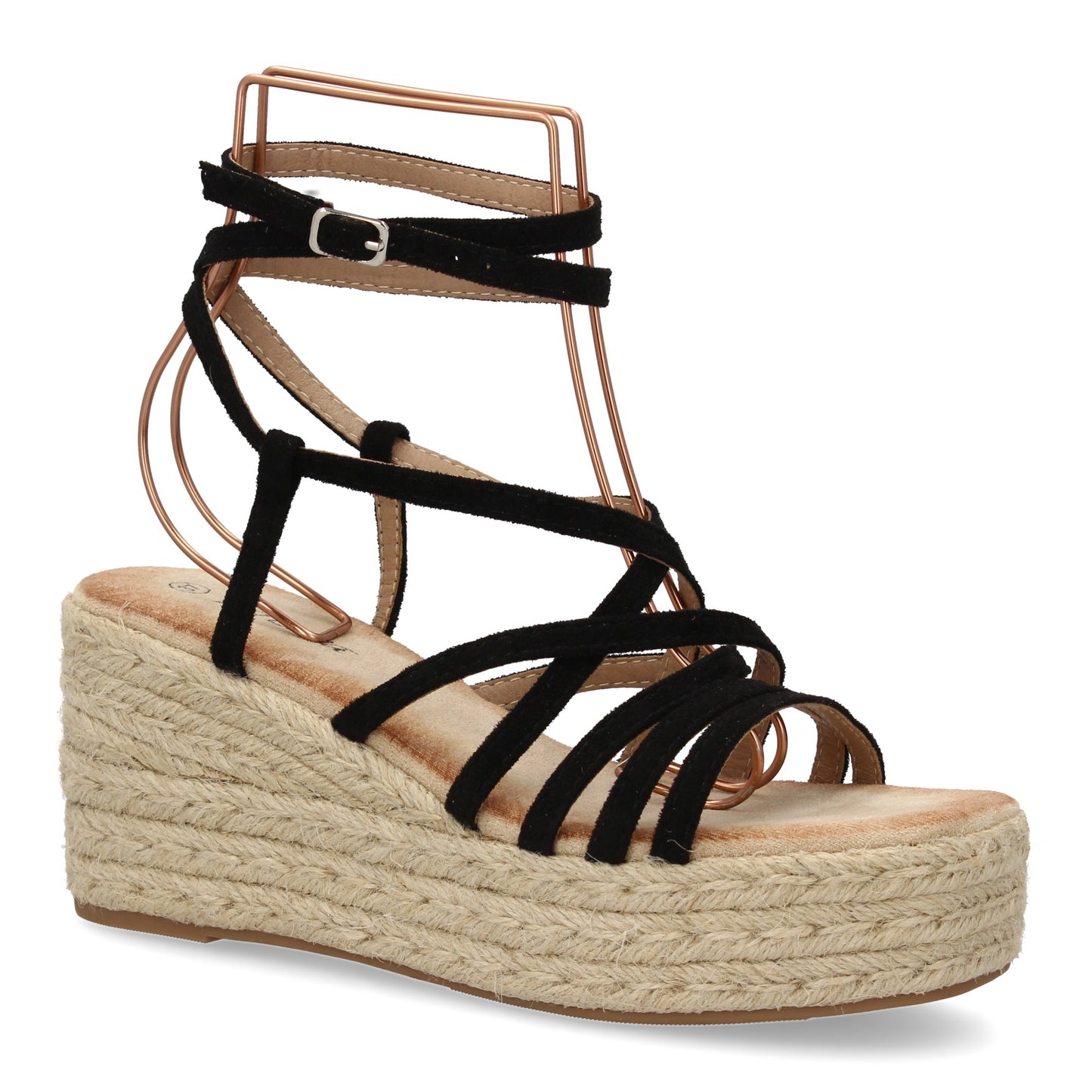 Sandalias de cuña de yute para mujer  diseño comodo y modern