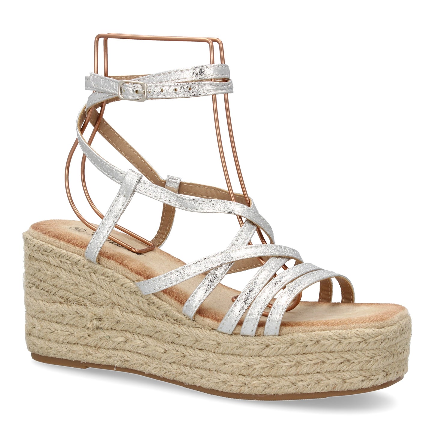 Sandalias de cuña de yute para mujer  diseño comodo y modern