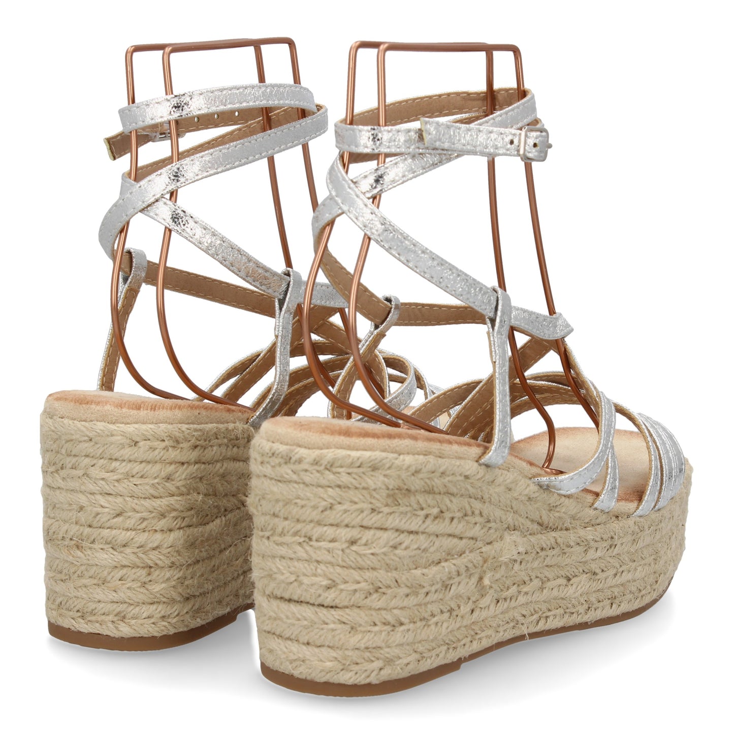 Sandalias de cuña de yute para mujer  diseño comodo y modern