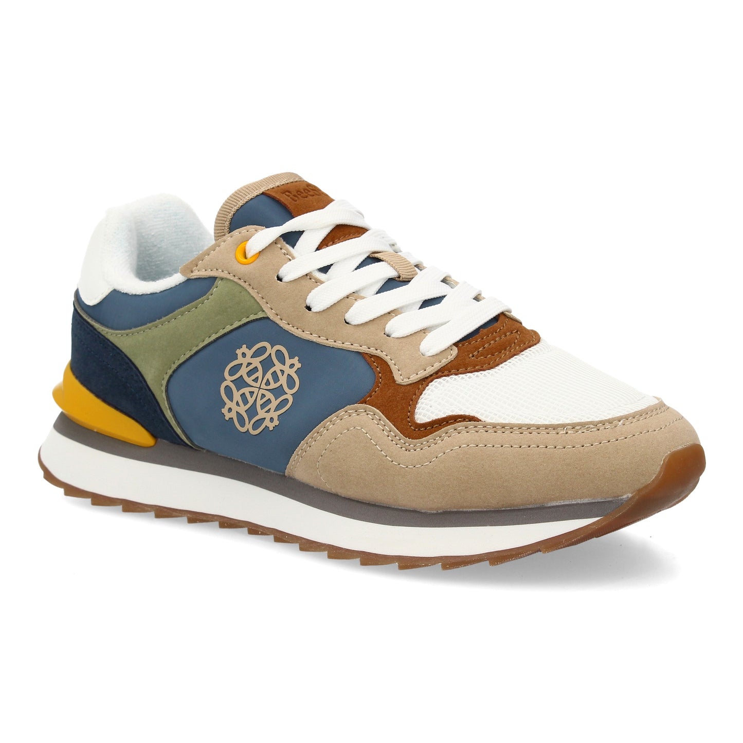 Zapatilla deportiva para mujer con diseño moderno combina diferentes textur