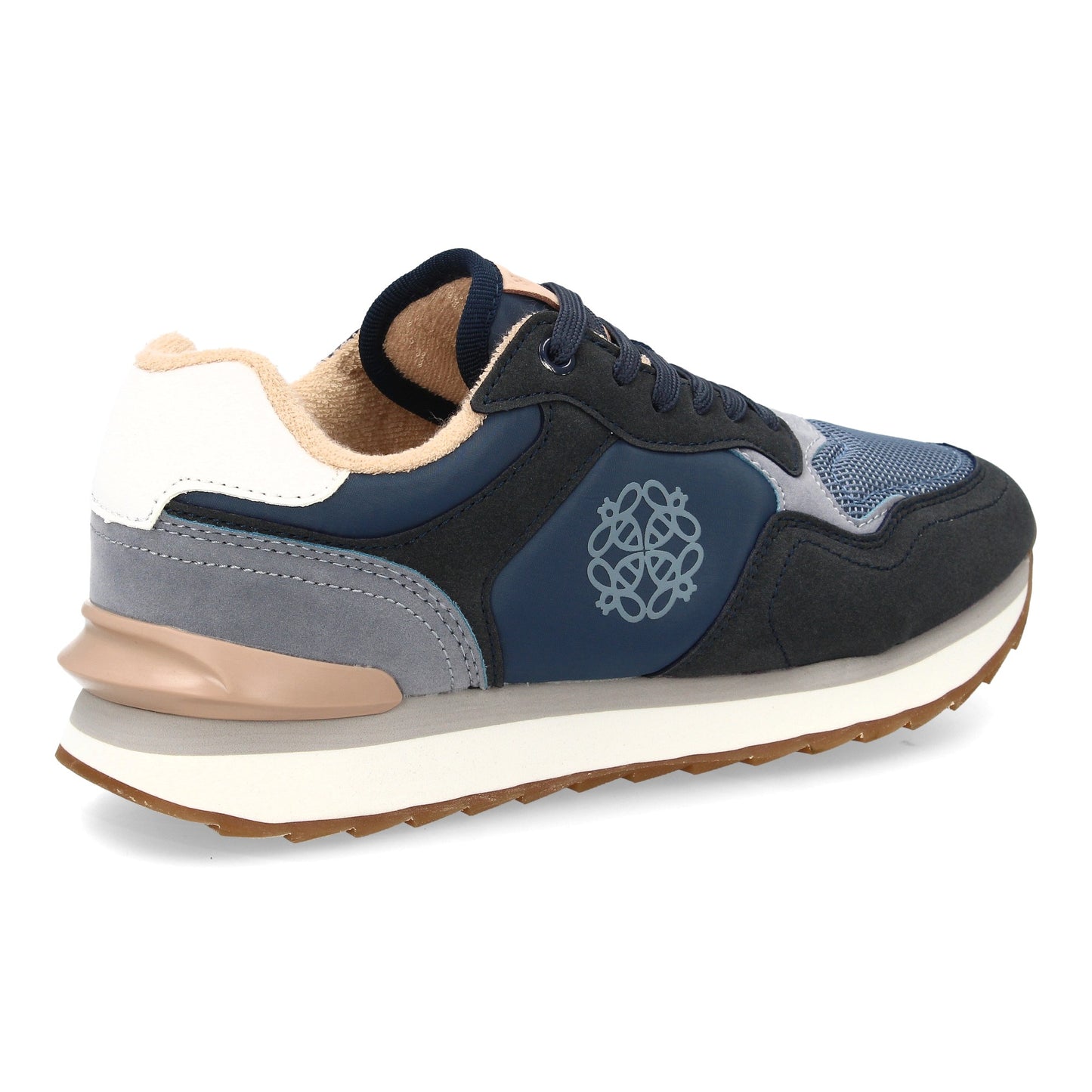 Zapatilla deportiva para mujer con diseño moderno combina diferentes textur