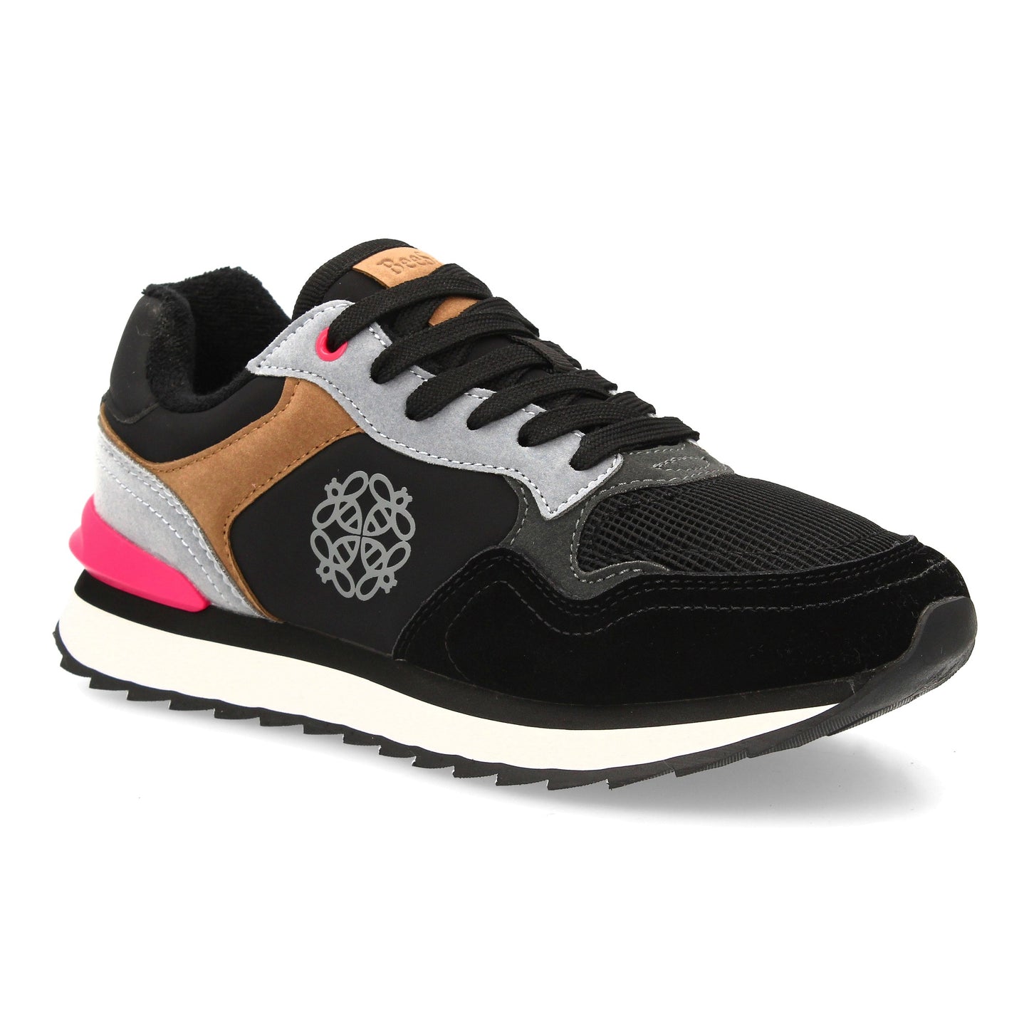 Zapatilla deportiva para mujer con diseño moderno combina diferentes textur