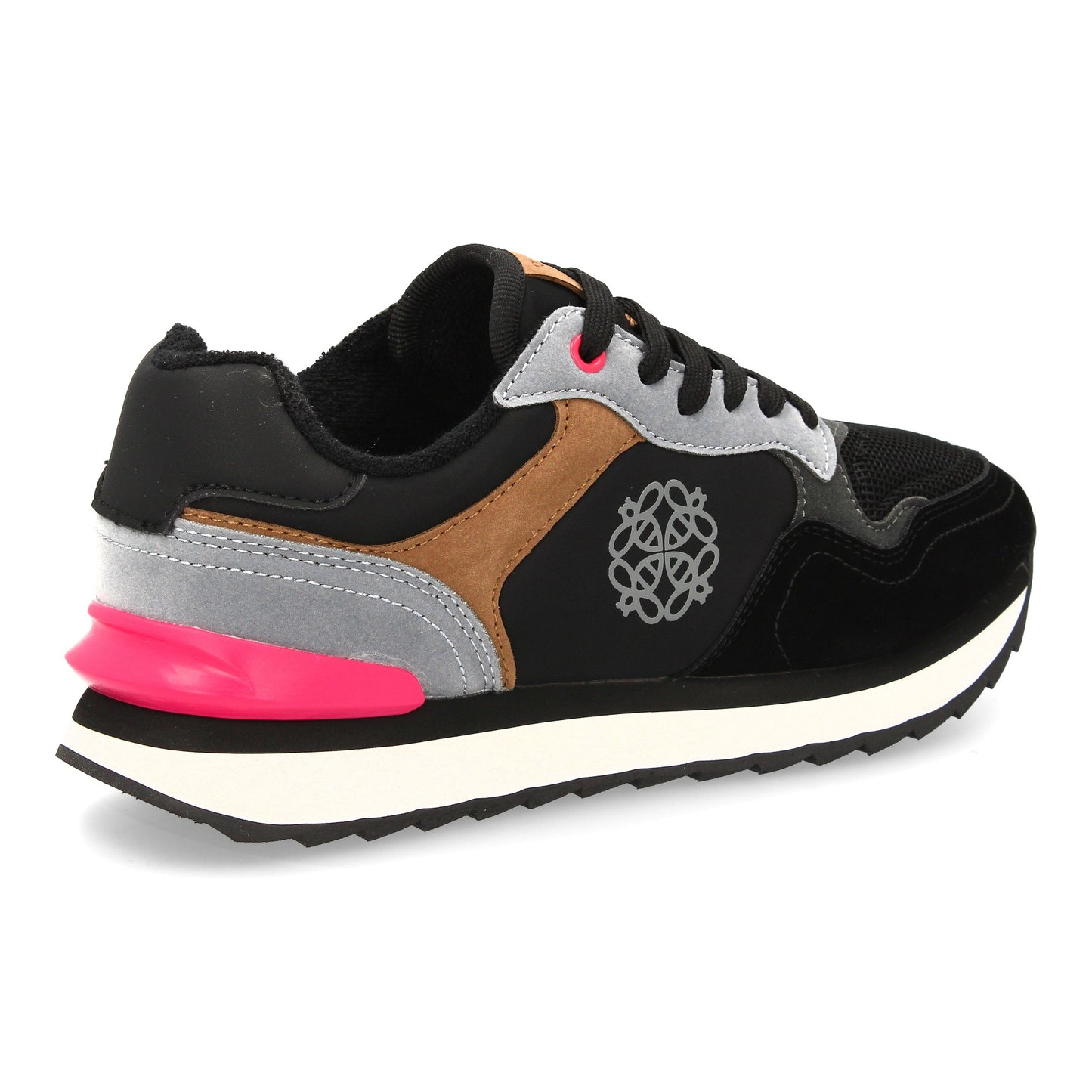Zapatilla deportiva para mujer con diseño moderno combina diferentes textur