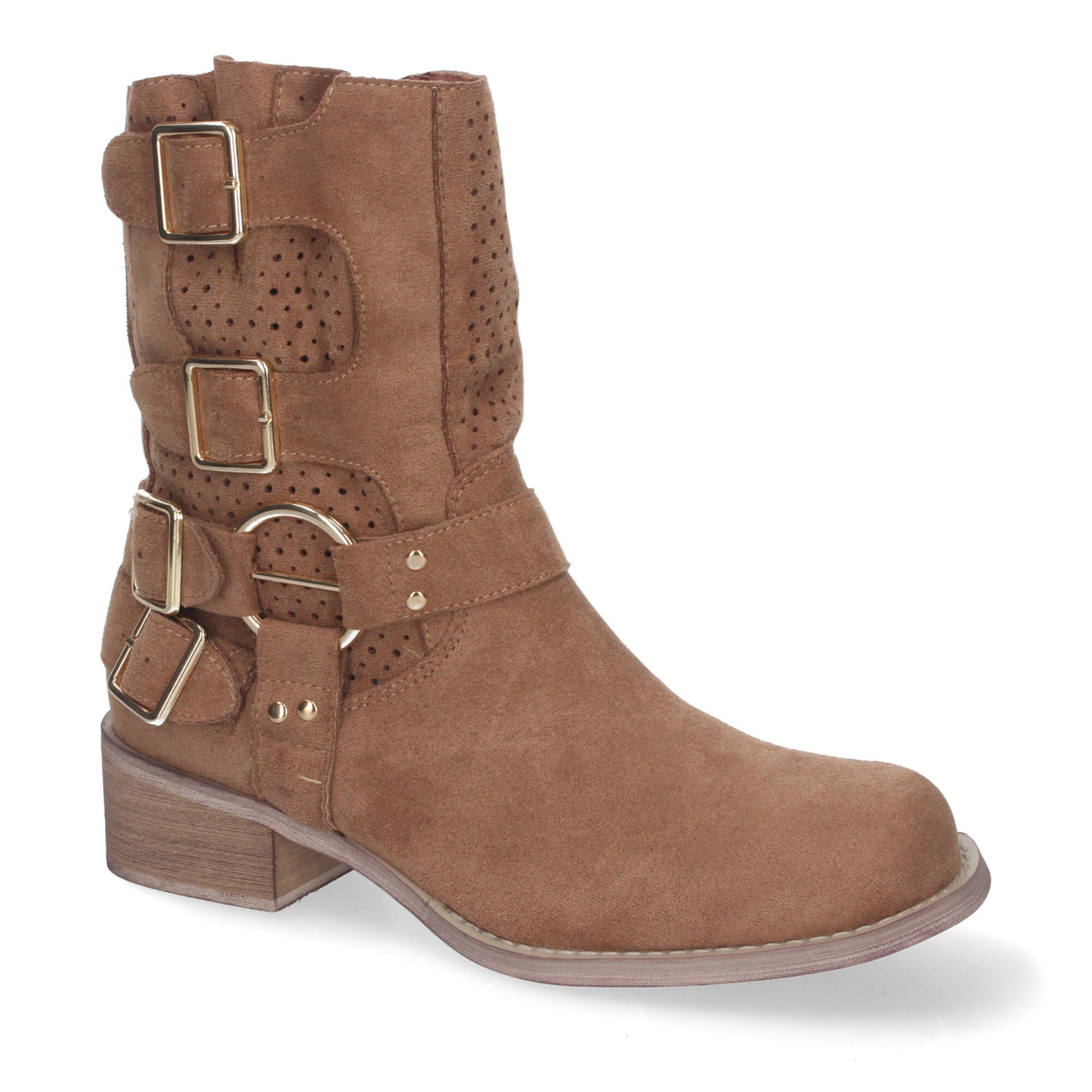 Botines de Mujer con tacón Bajo y Adorno
