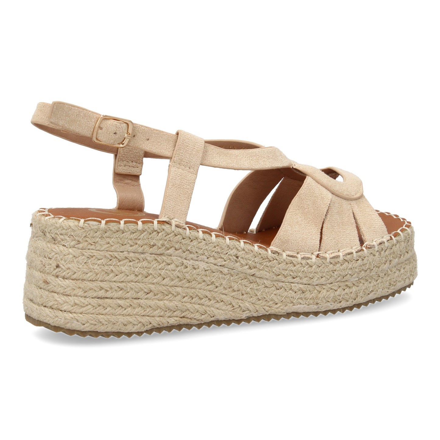Sandalia de cuña de yute para mujer  comodas y elegantes  di