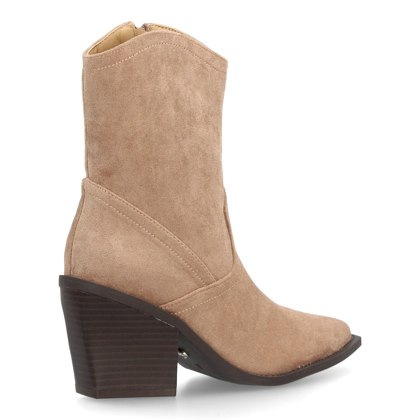 Bota estilo cowboy para mujer con diseño minimalista. Punta fina y tacón an