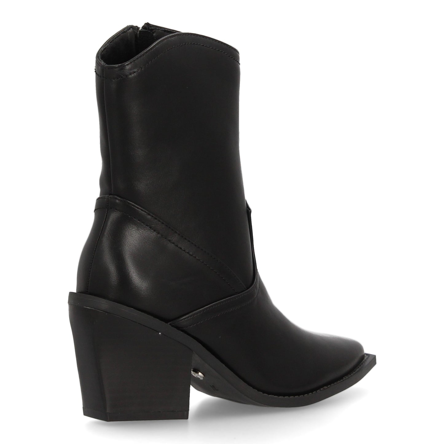 Bota estilo cowboy para mujer con diseño minimalista. Punta fina y tacón an