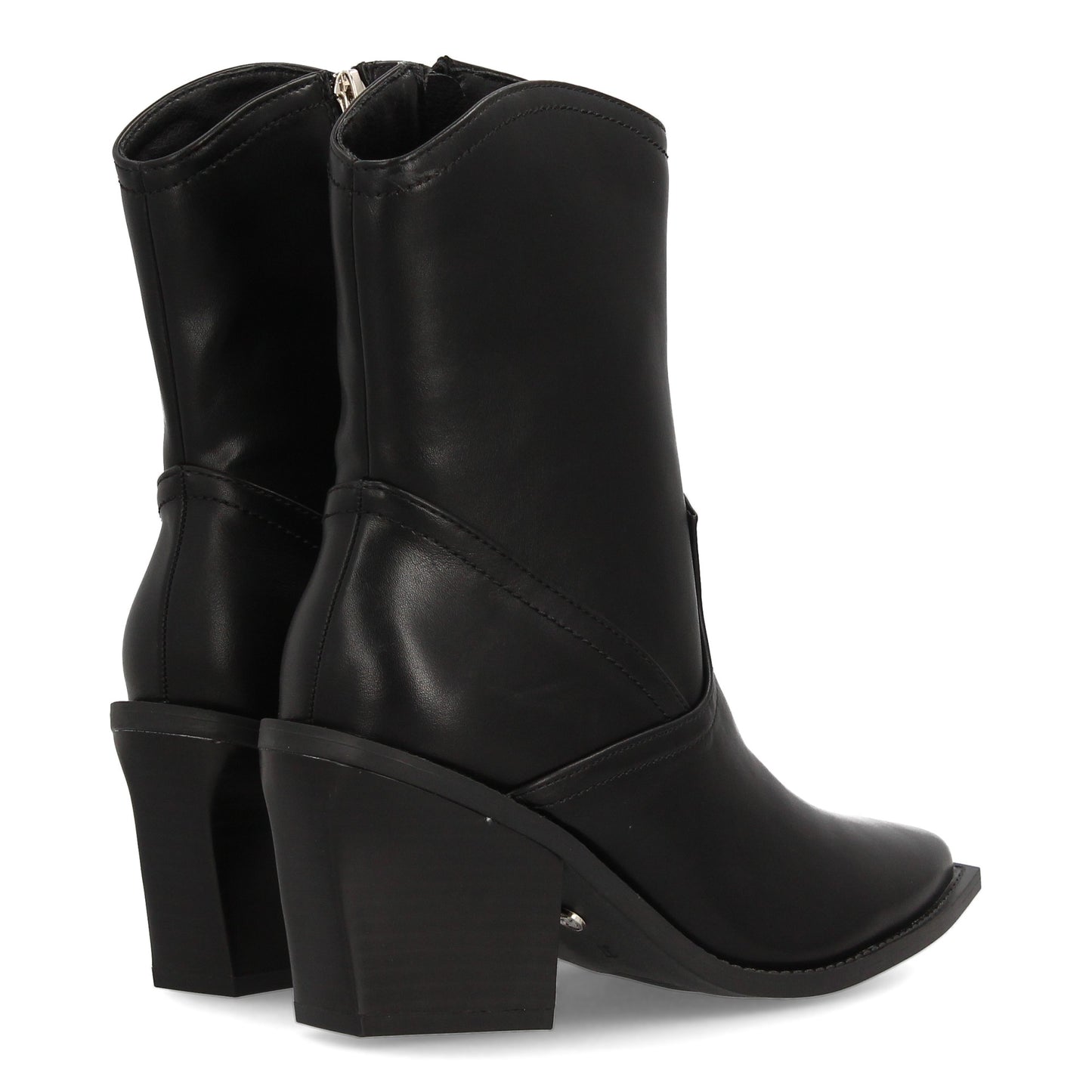 Bota estilo cowboy para mujer con diseño minimalista. Punta fina y tacón an