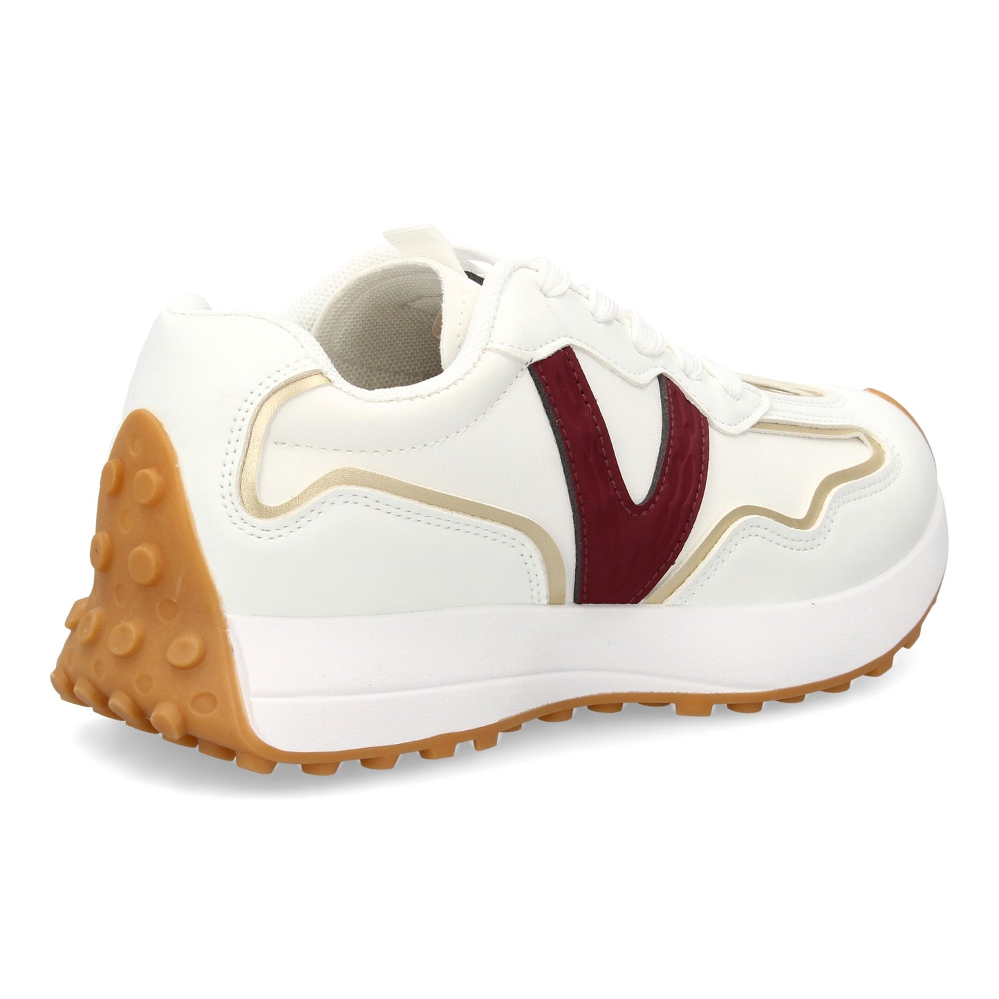 Zapatilla deportiva con Diseño moderno y suela dentada. Detalles de contraste  c