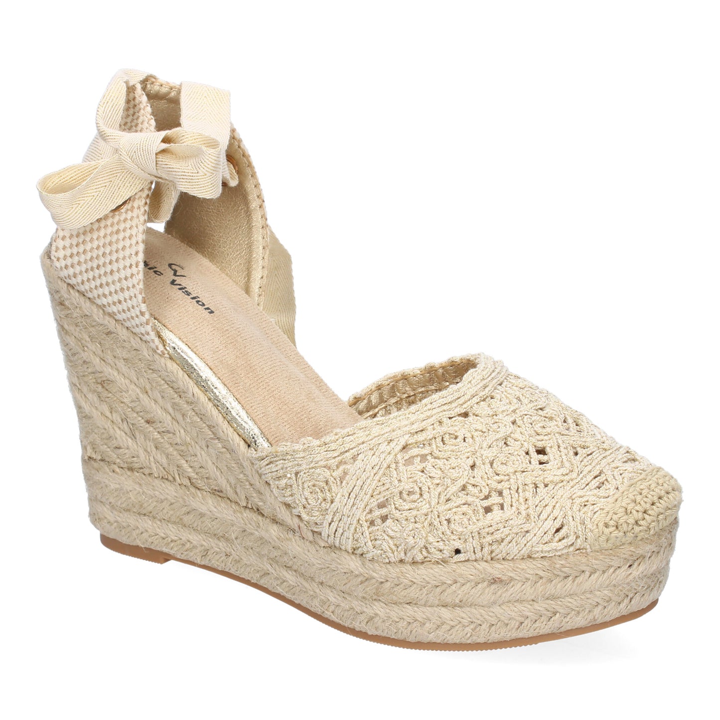 Sandalia de cuña de Yute para Mujer  Comodas y Ele