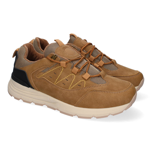 Zapatillas Planas Deportivas de Hombre Casual  Puntera Redonda y Cierre de Cordo