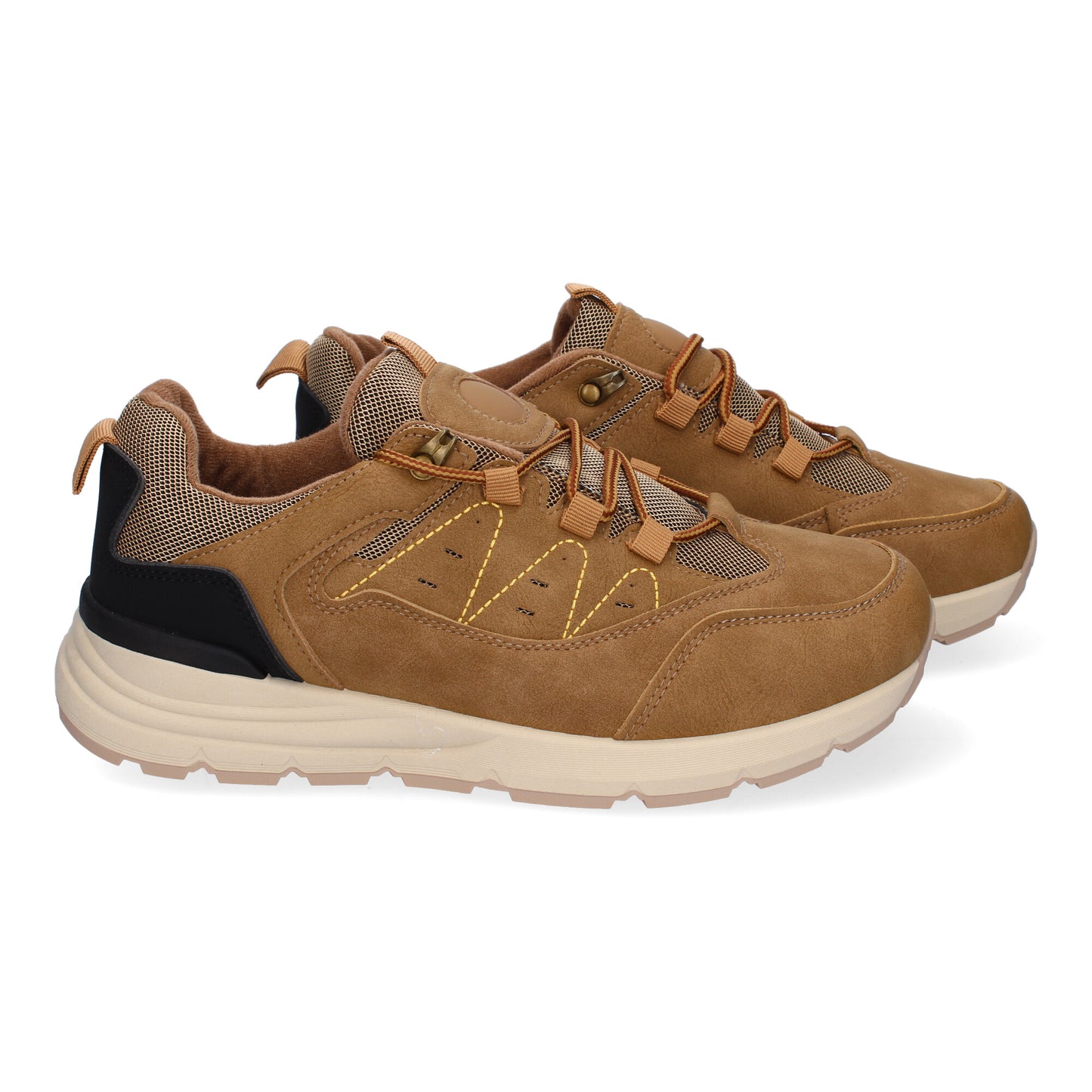 Zapatillas Planas Deportivas de Hombre Casual  Puntera Redonda y Cierre de Cordo