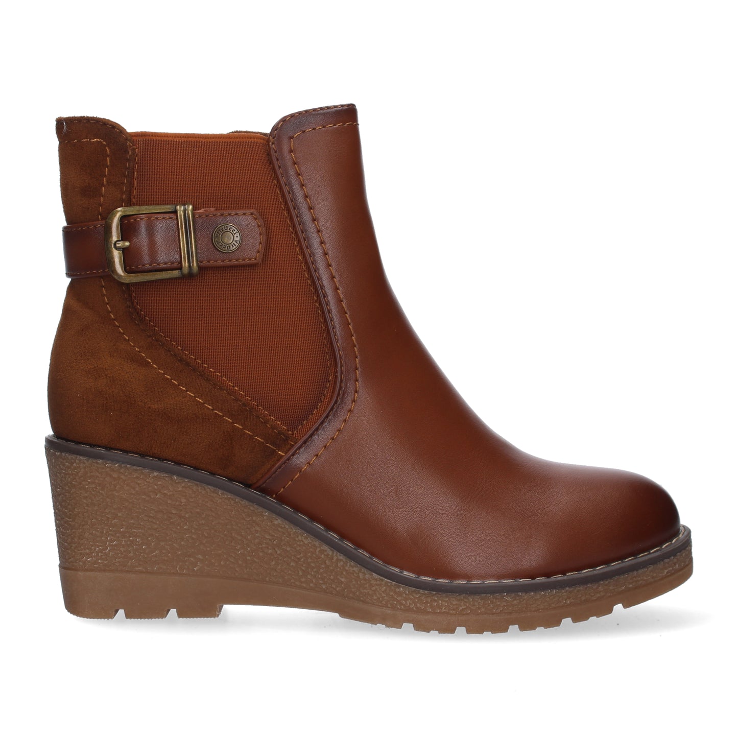 Botin de Tacon Ancho para Mujer  punta r
