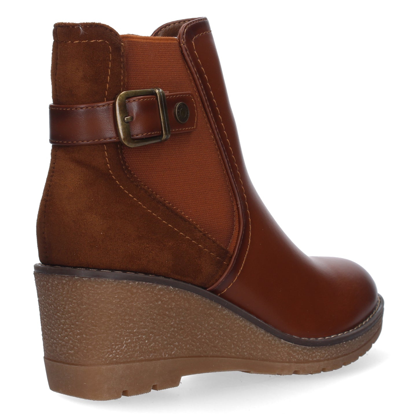 Botin de Tacon Ancho para Mujer  punta r