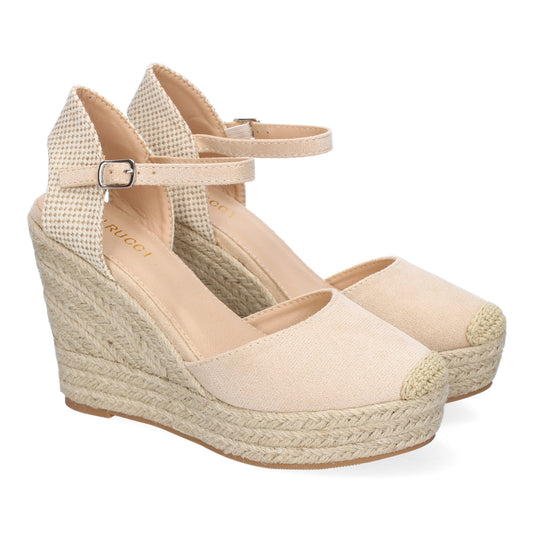 Sandalia de cuña de Yute para Mujer  Comodas y Ele