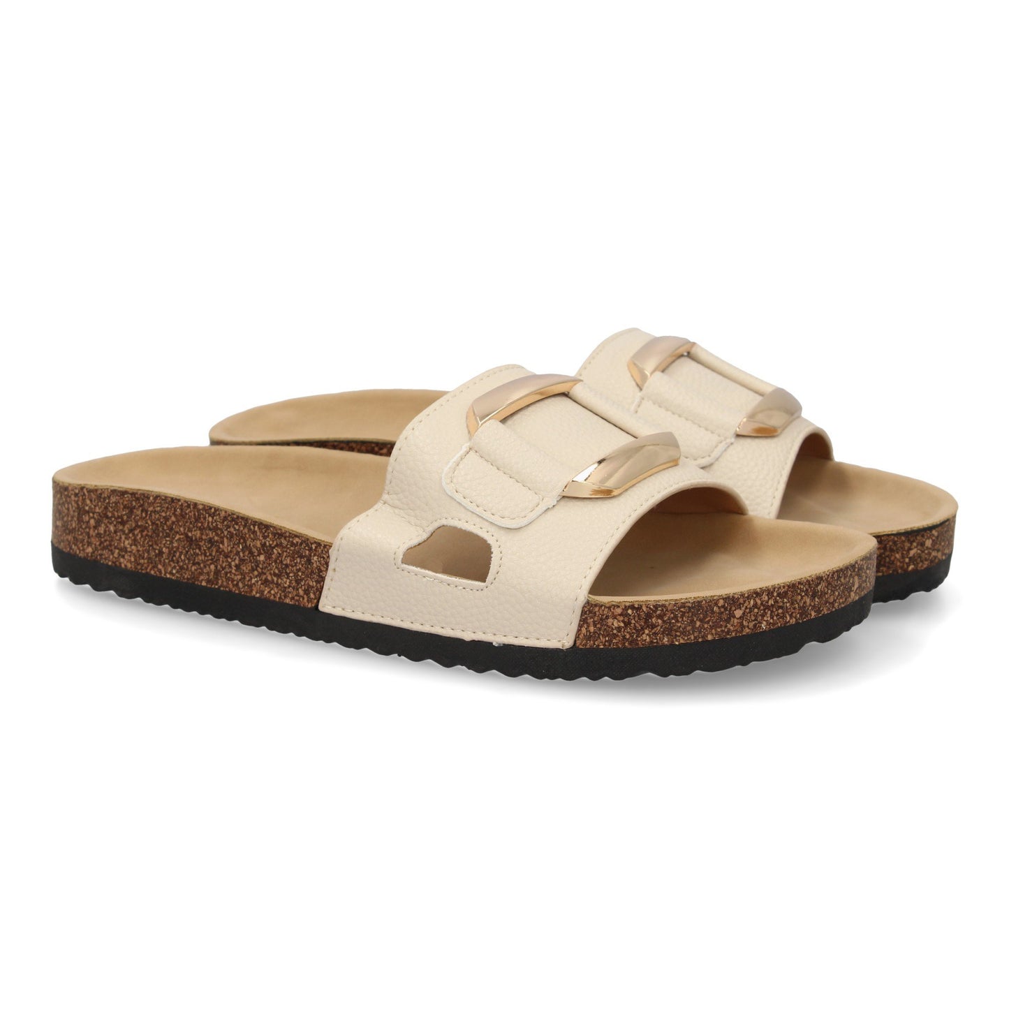 Sandalia plana de mujer  comoda y elegante  diseño