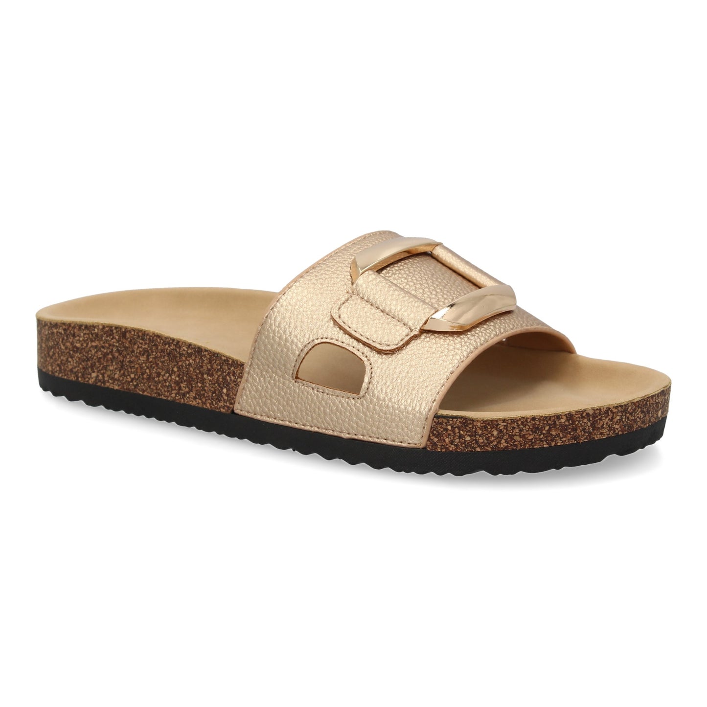 Sandalia plana de mujer  comoda y elegante  diseño