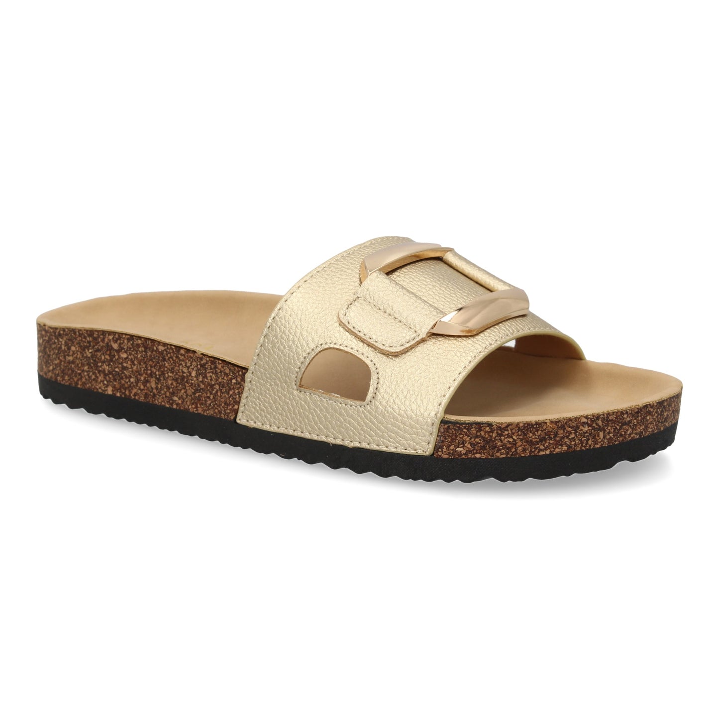 Sandalia plana de mujer  comoda y elegante  diseño