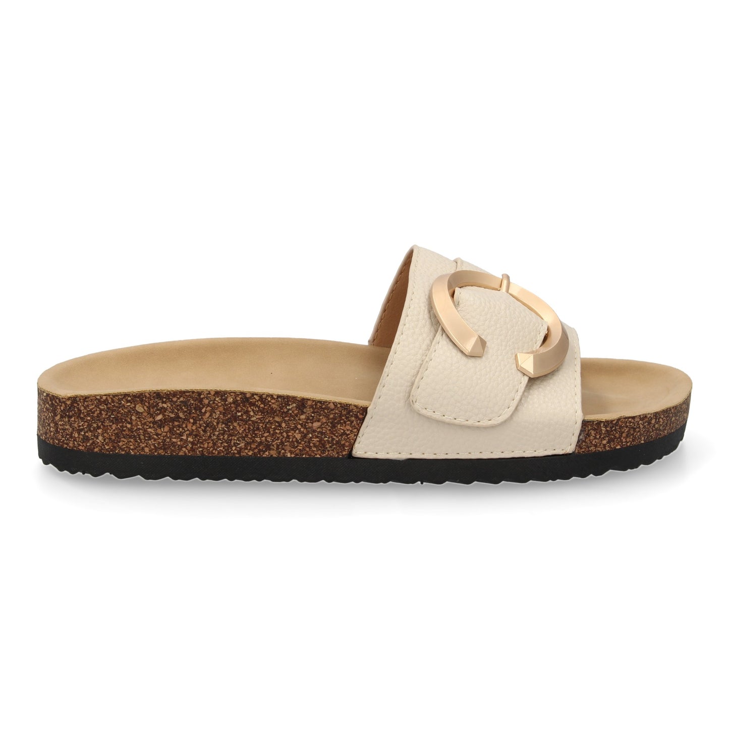 Sandalia plana de mujer  comoda y elegante  diseño