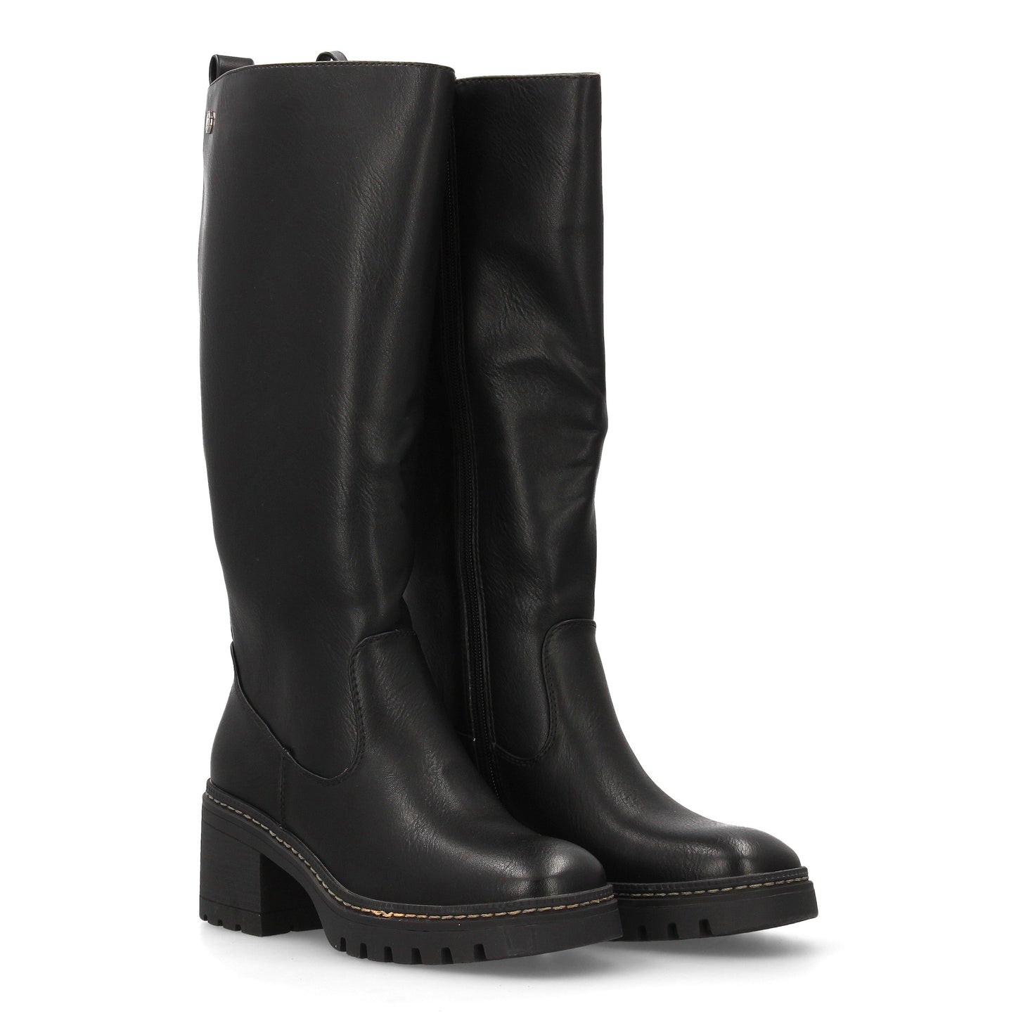 Bota de caña alta para mujer con diseño elegante. Cuenta con tacón ancho y