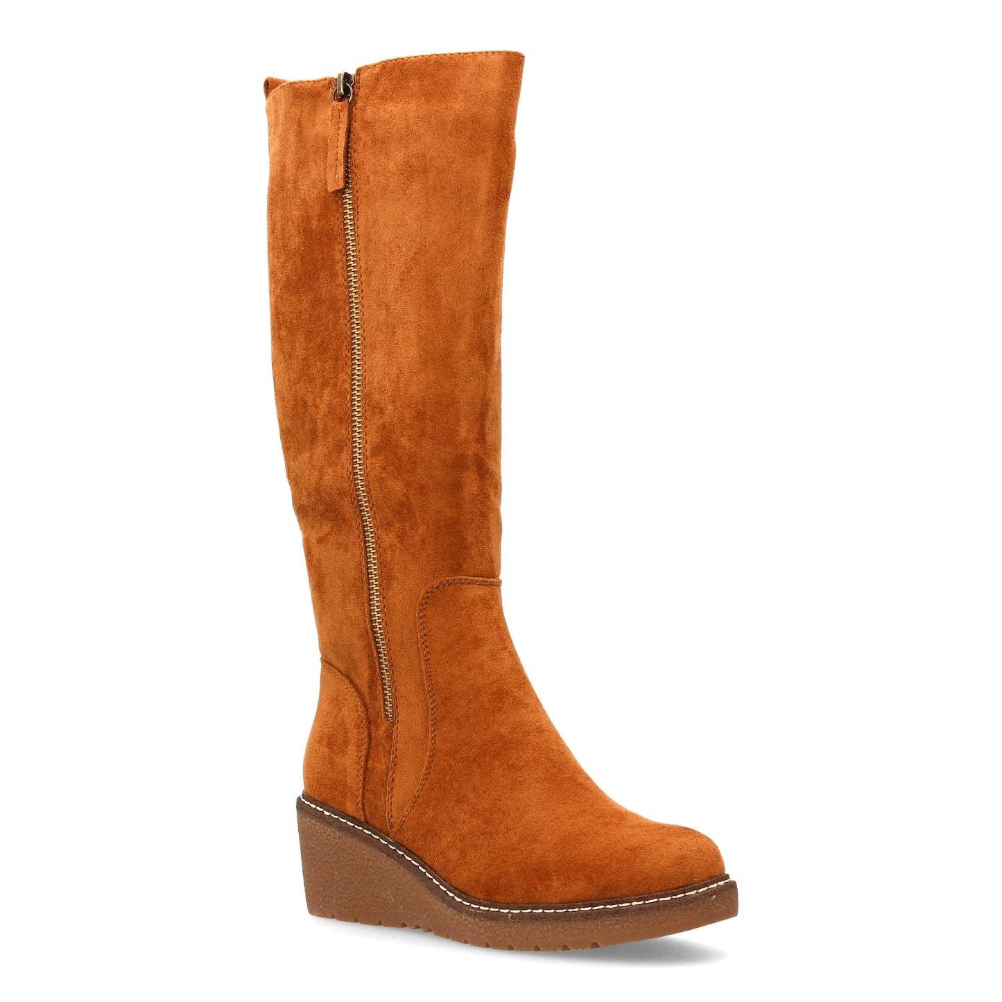 Bota de caña alta para mujer con diseño elegante. Cuenta con cuña suela den