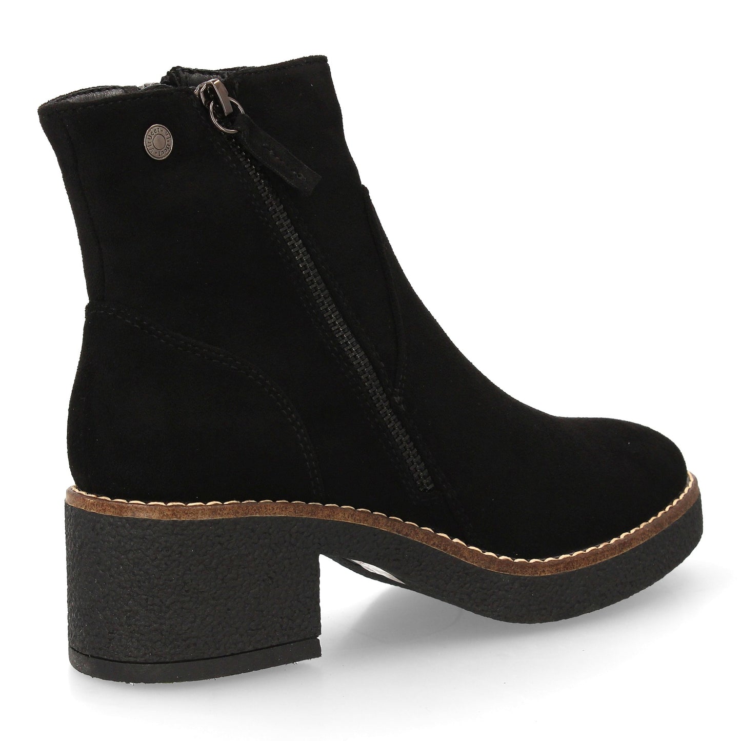 Botín para mujer con diseño clásico y cómodo  cremallera lateral decorativa