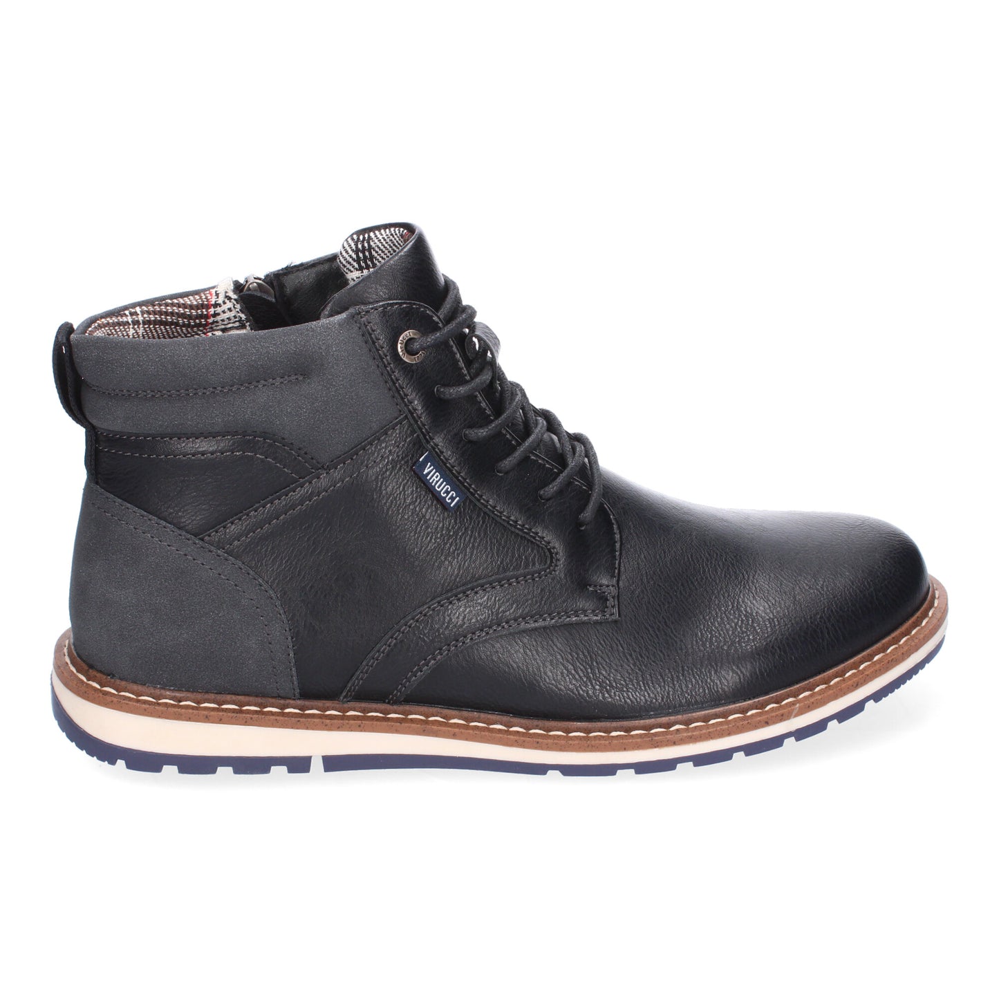 Botin Casual Plano de Hombre  Comodo  Diseño Moderno  Detalle de Costuras Cierre