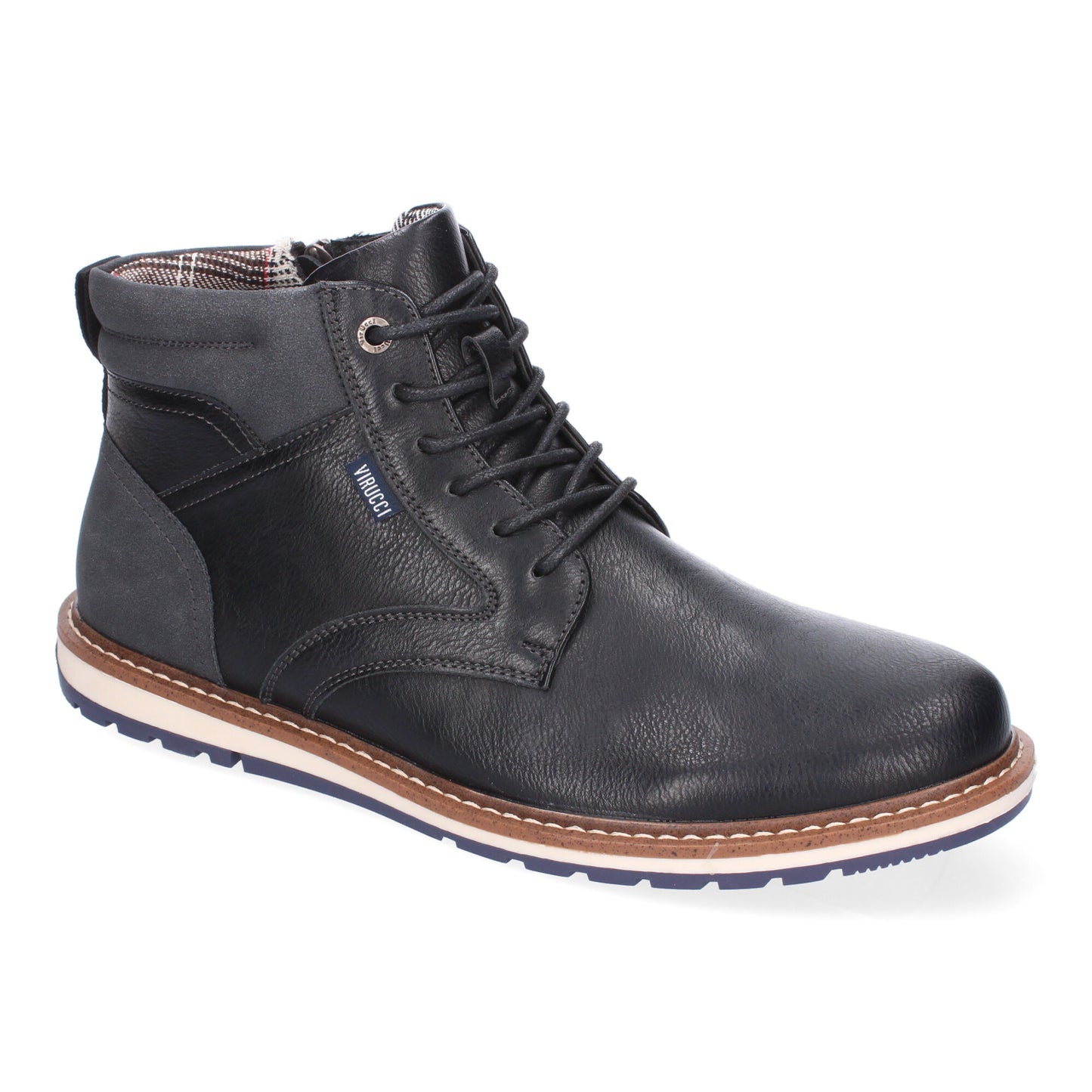 Botin Casual Plano de Hombre  Comodo  Diseño Moderno  Detalle de Costuras Cierre