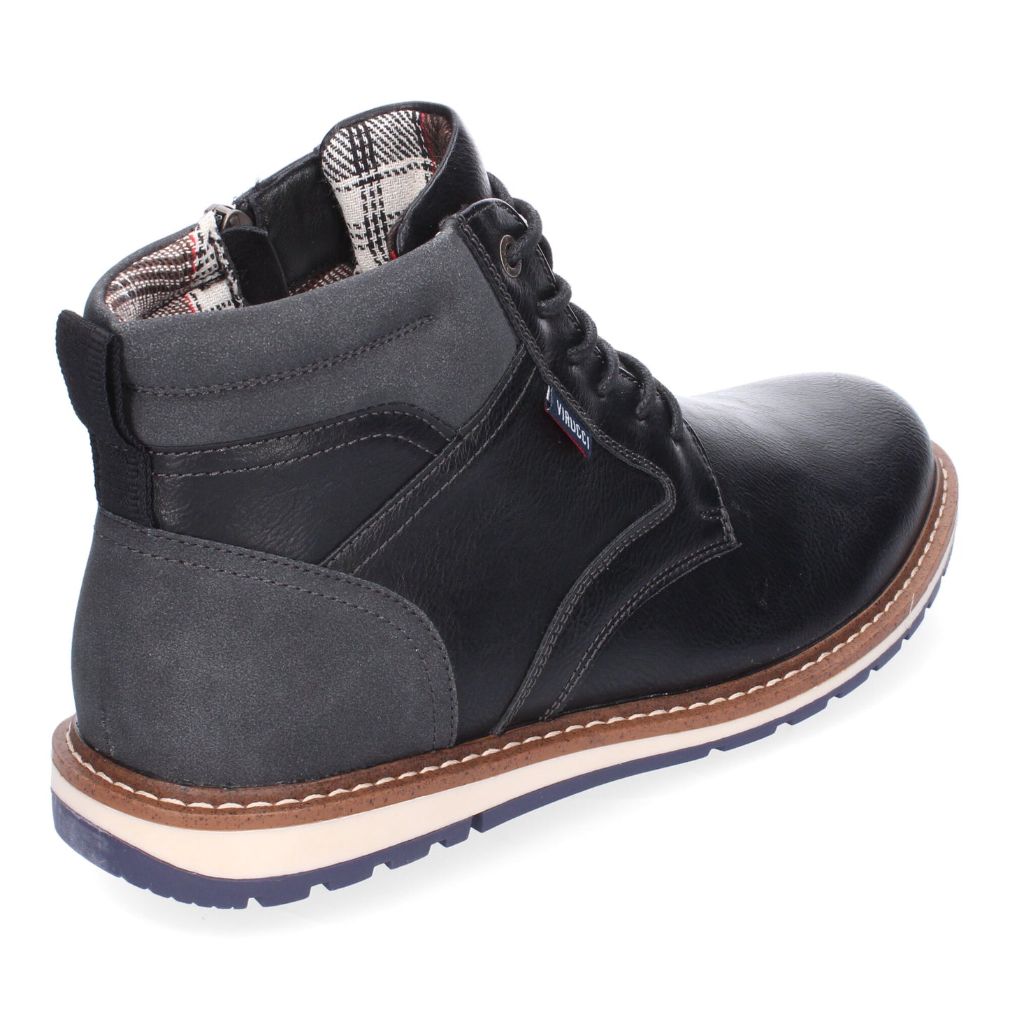 Botin Casual Plano de Hombre  Comodo  Diseño Moderno  Detalle de Costuras Cierre