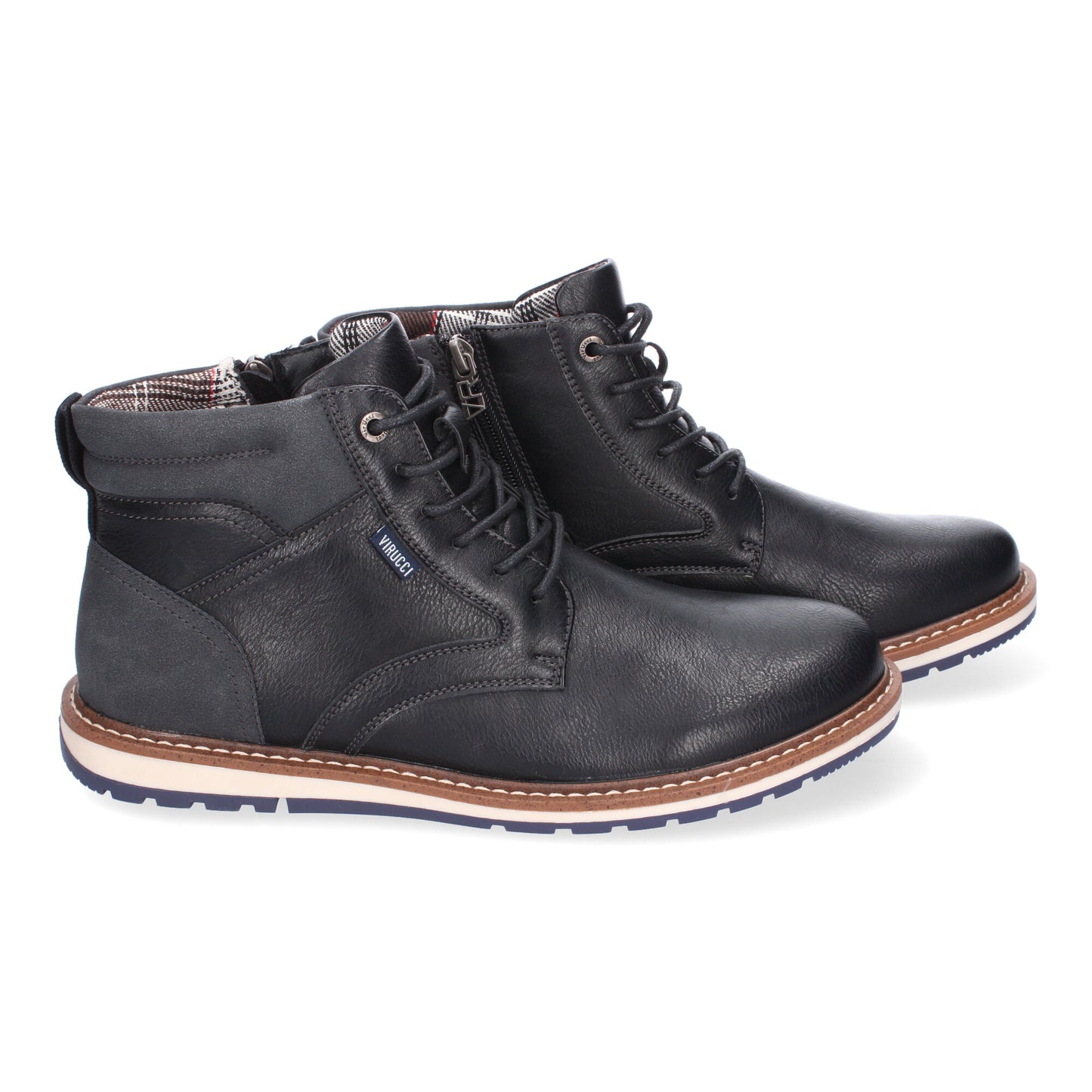 Botin Casual Plano de Hombre  Comodo  Diseño Moderno  Detalle de Costuras Cierre