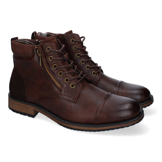 Botines de Hombre  Comodos y Elegantes  Diseño Clasico con Punta Redonda  Adorno