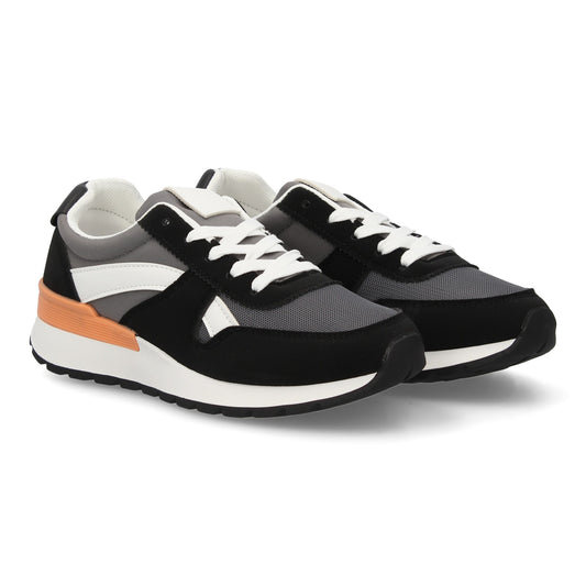 Zapatillas deportivas estilo urbano con diseño multicapas y malla transpira