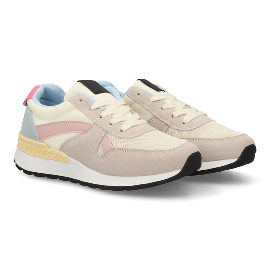 Zapatillas deportivas estilo urbano con diseño multicapas y malla transpira