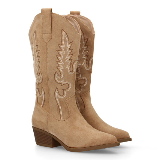 Botas de mujer estilo cowboy  tacon bajo  comodas y elegante