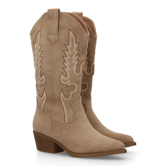 Botas de mujer estilo cowboy  tacon bajo  comodas y elegante