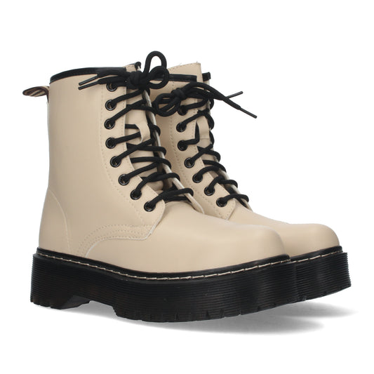 Botin de Tacon Ancho para Mujer  Comodo  con Estampado Liso  Cierres de Cor