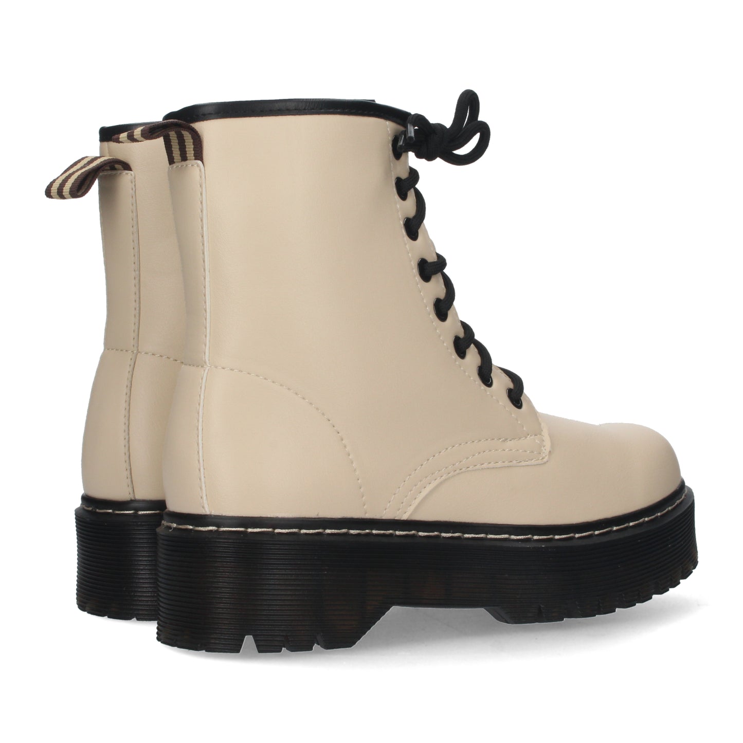 Botin de Tacon Ancho para Mujer  Comodo  con Estampado Liso  Cierres de Cor