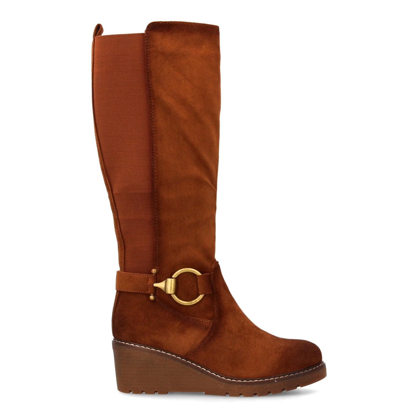 Bota alta mujer Diseño elegante  con cuña que aporta altura sin renunciar a la c