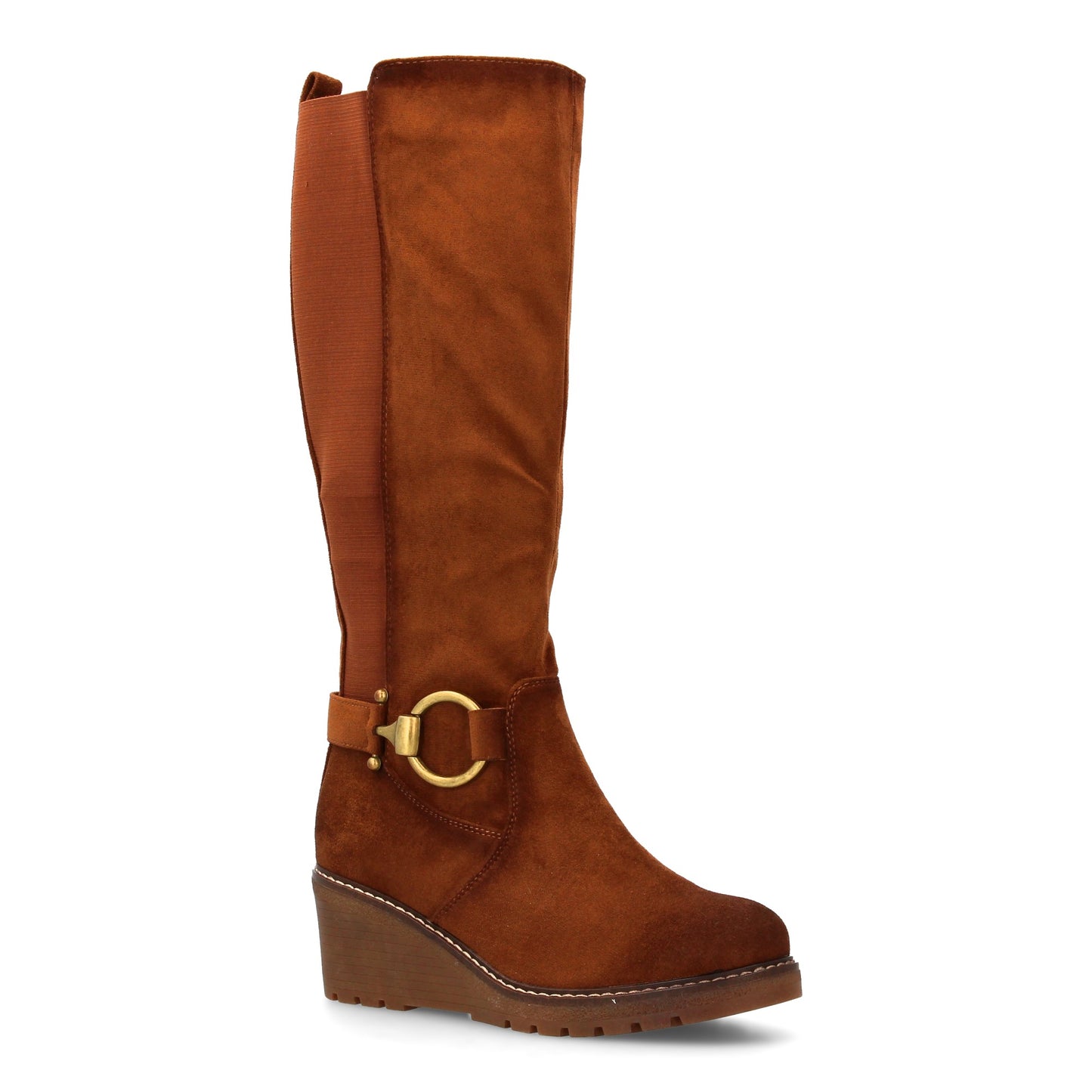 Bota alta mujer Diseño elegante  con cuña que aporta altura sin renunciar a la c