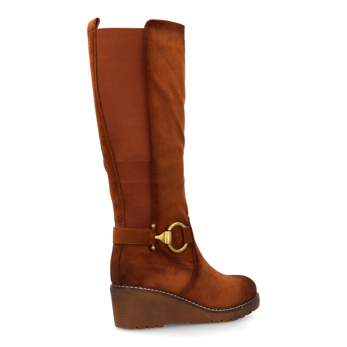 Bota alta mujer Diseño elegante  con cuña que aporta altura sin renunciar a la c