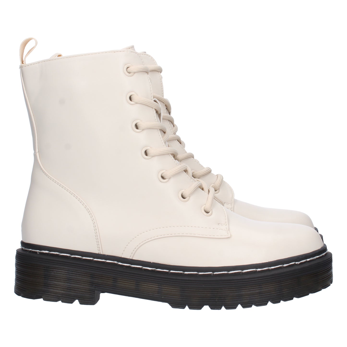 Botin de Tacon Ancho para Mujer  Comodo  con Estampado Liso  y Cierre de Cr