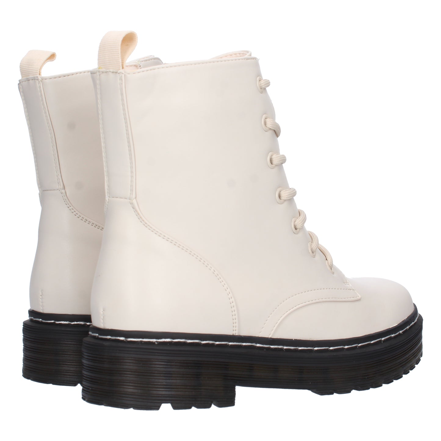 Botin de Tacon Ancho para Mujer  Comodo  con Estampado Liso  y Cierre de Cr