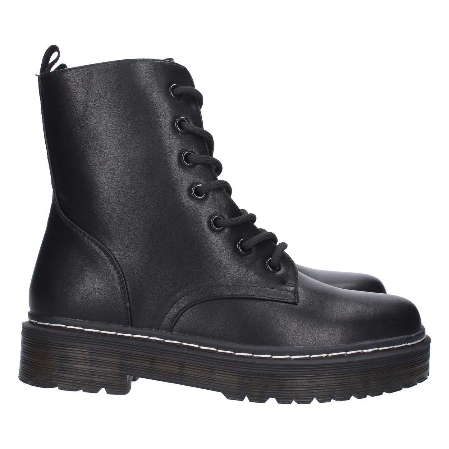 Botin de Tacon Ancho para Mujer  Comodo  con Estampado Liso  y Cierre de Cr